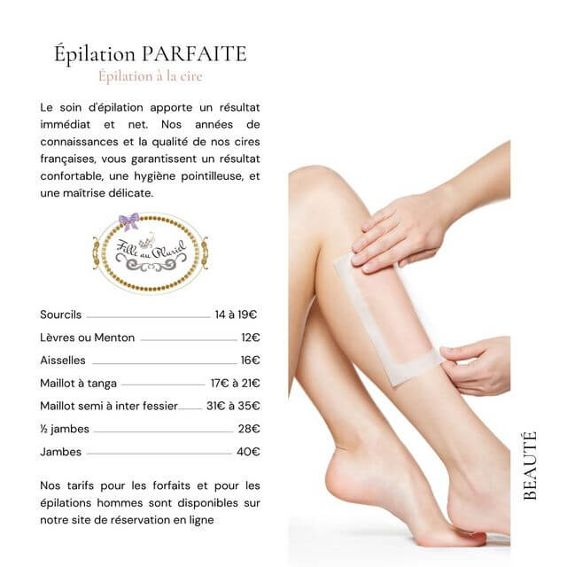 Carte de soin Au fil du corps epilation a la cire Fille au pluriel